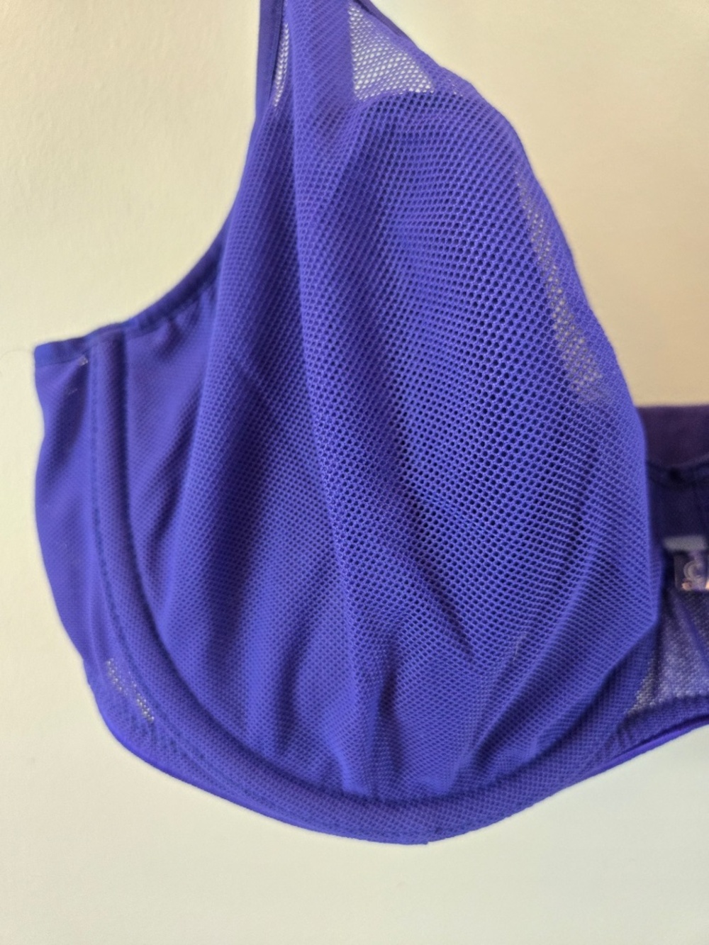 Chantelle Blue Mesh Bra - 34D/E - Picture 3 of 6